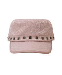 HETIT（ヘティ）の「スタッズミリタリーキャップ（ピンクジャカード）（キャップ）」