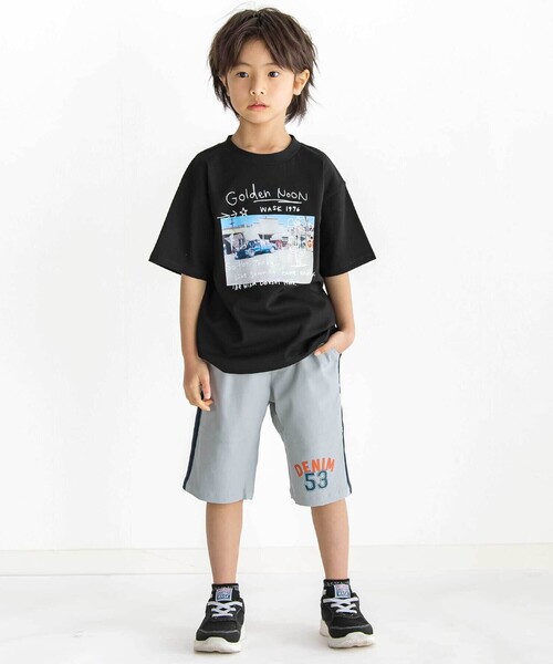 WASK(ワスク)の「5.5分丈 ベルトロゴストレッチツイルパンツ(100~160cm)(その他パンツ・キッズ・ブラック/グレー・140cm/130cm/160cm/150cm)」の5枚目の写真