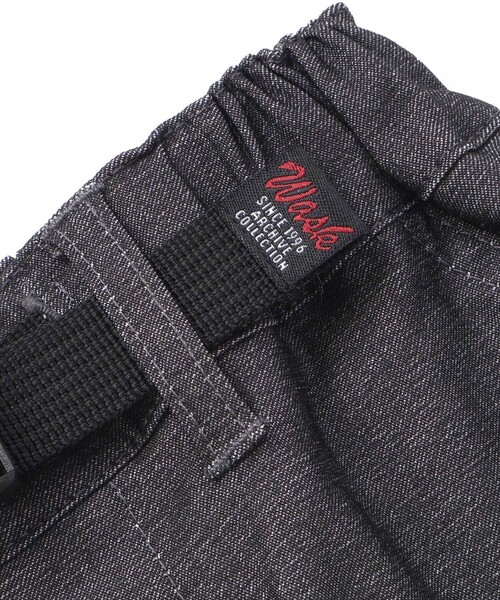 WASK(ワスク)の「5.5分丈 ベルトロゴストレッチツイルパンツ(100~160cm)(その他パンツ・キッズ・ブラック/グレー・140cm/130cm/160cm/150cm)」の9枚目の写真