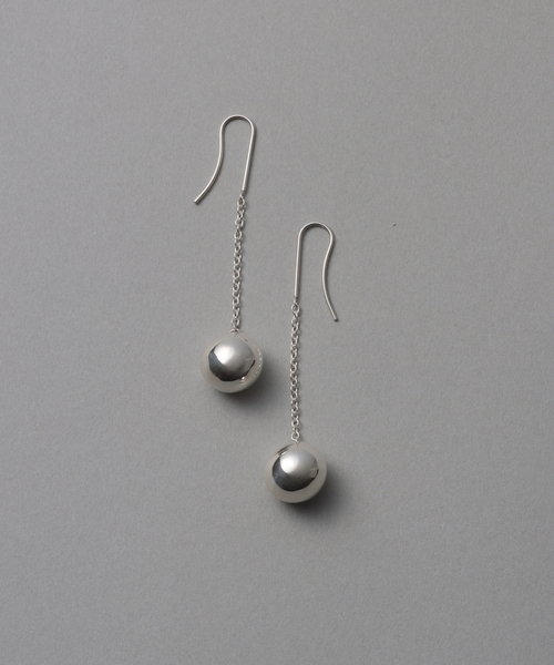 SAMH by LILAS】PUFFボールチェーンピアス SV（両耳）（ピアス（両耳用