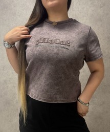 【maryさんコラボ】ケミカルウオッシュロゴパッチTシャツ<大きいサイズ有>