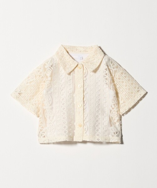 green label relaxing(グリーンレーベルリラクシング)の「レース シャツ タンクトップセット / キッズ 100cm-130cm(シャツ/ブラウス・キッズ・オフホワイト/ブラック・130cm/110cm/120cm/100cm)」の17枚目の写真