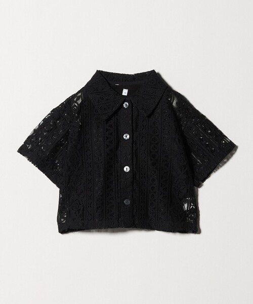 green label relaxing(グリーンレーベルリラクシング)の「レース シャツ タンクトップセット / キッズ 100cm-130cm(シャツ/ブラウス・キッズ・オフホワイト/ブラック・130cm/110cm/120cm/100cm)」の21枚目の写真