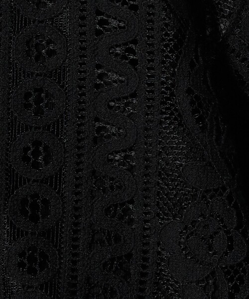 green label relaxing(グリーンレーベルリラクシング)の「レース シャツ タンクトップセット / キッズ 100cm-130cm(シャツ/ブラウス・キッズ・オフホワイト/ブラック・130cm/110cm/120cm/100cm)」の10枚目の写真