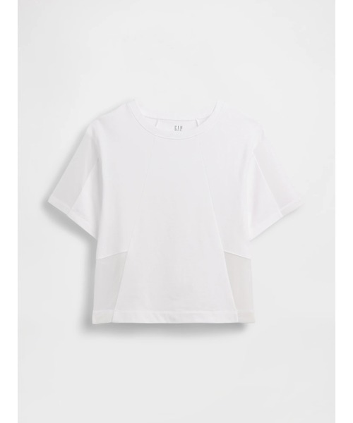 GAP(ギャップ)の「オーバーサイズ シアー シーム Tシャツ(Tシャツ/カットソー・レディース・ホワイト/ブラック・XS/M/S/L/XL/XXS)」の9枚目の写真