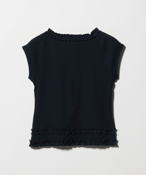 BEAUTY&YOUTH UNITED ARROWS(ビューティーアンドユースユナイテッドアローズ)の「コットン リブ フリル キャップスリーブ カットソー(Tシャツ/カットソー・レディース・ホワイト/ネイビー/モカ・FREE)」の17枚目の写真