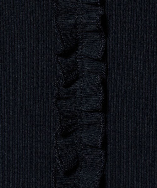 BEAUTY&YOUTH UNITED ARROWS(ビューティーアンドユースユナイテッドアローズ)の「コットン リブ フリル キャップスリーブ カットソー(Tシャツ/カットソー・レディース・ホワイト/ネイビー/モカ・FREE)」の21枚目の写真