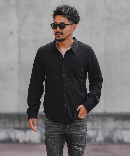 adamsJUGGLER（アダムスジャグラー）の「RTEG C.Tリラックスロングシャツ（シャツ/ブラウス・メンズ・ホワイト/ブラック・XL/L/M/S）」の16枚目の写真