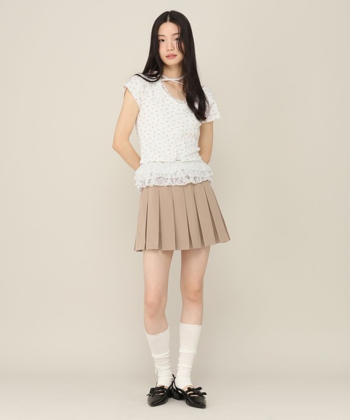 Heather(ヘザー)の「花柄レースフリルTEE 855268(Tシャツ/カットソー・レディース・グレー/オフホワイト/ブルー・FREE)」の14枚目の写真