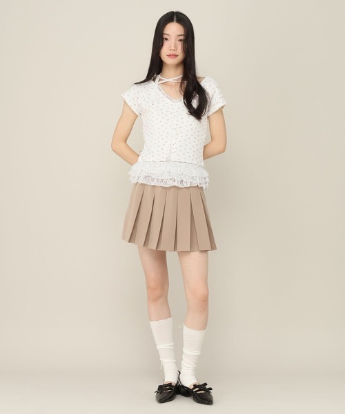 Heather(ヘザー)の「花柄レースフリルTEE 855268(Tシャツ/カットソー・レディース・グレー/オフホワイト/ブルー・FREE)」の15枚目の写真
