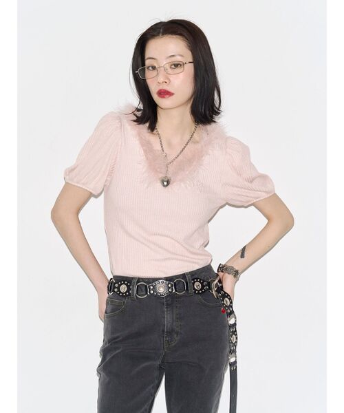 jouetie(ジュエティ)の「パターンフリルドッキングフレアデニム(デニムパンツ・レディース・ブルー/ブラック・SMALL/MEDIUM)」の17枚目の写真