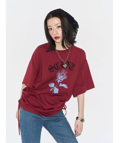jouetie(ジュエティ)の「パターンフリルドッキングフレアデニム(デニムパンツ・レディース・ブルー/ブラック・SMALL/MEDIUM)」の4枚目の写真