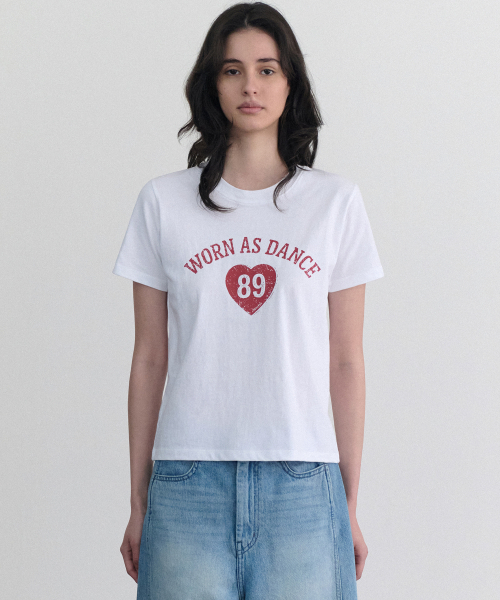 ANDNEEDS(アンドニーズ)の「Dance half tee (white)(Tシャツ/カットソー・レディース・その他・FREE)」の2枚目の写真