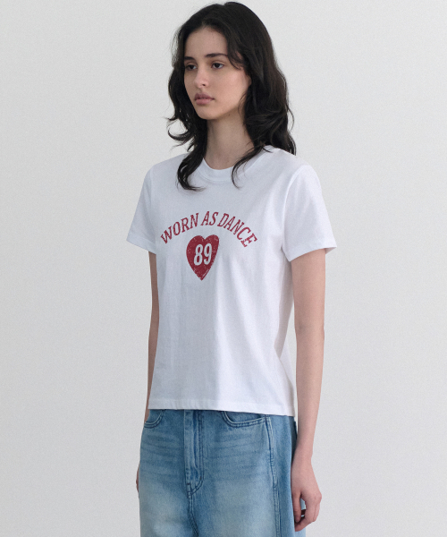 ANDNEEDS(アンドニーズ)の「Dance half tee (white)(Tシャツ/カットソー・レディース・その他・FREE)」の3枚目の写真