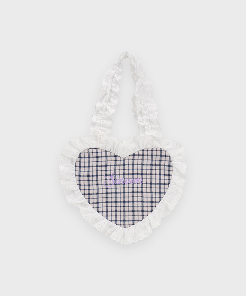 SINOON(シヌーン)の「Shirring Heart Bag (Navy)(メッセンジャーバッグ・レディース・ネイビー・FREE)」の4枚目の写真