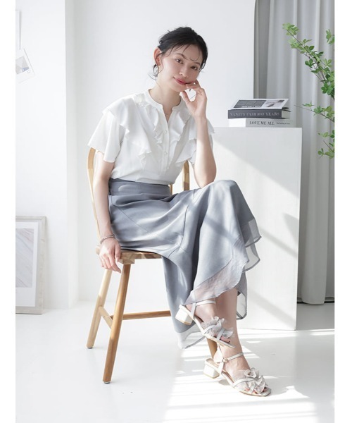 fifth(フィフス)の「【aya223_bセレクト】裾シアードッキングマーメイドスカート(スカート・レディース・ライトグレー/ブラック/ライトベージュ・XS/M)」の8枚目の写真