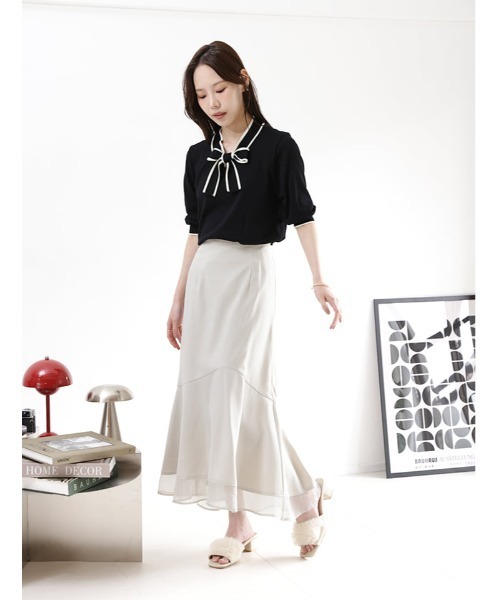 fifth(フィフス)の「【aya223_bセレクト】裾シアードッキングマーメイドスカート(スカート・レディース・ライトグレー/ブラック/ライトベージュ・XS/M)」の22枚目の写真