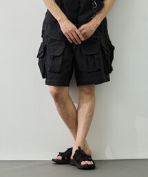 【and wander/アンドワンダー】multi pocket short pants