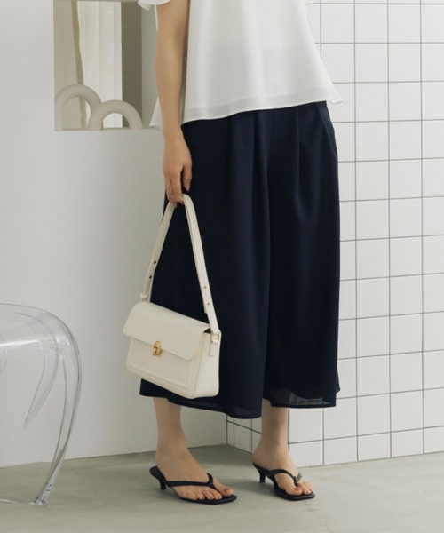 Sono（ソーノ）の「【SONO/ソーノ】【Breeze flow cloth】キュロットパンツ（その他パンツ・レディース・ネイビー/ブラック・2/1）」の9枚目の写真