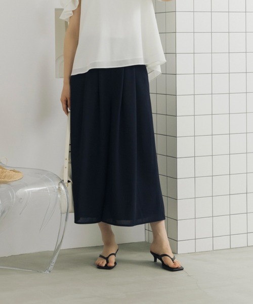Sono（ソーノ）の「【SONO/ソーノ】【Breeze flow cloth】キュロットパンツ（その他パンツ・レディース・ネイビー/ブラック・2/1）」の10枚目の写真
