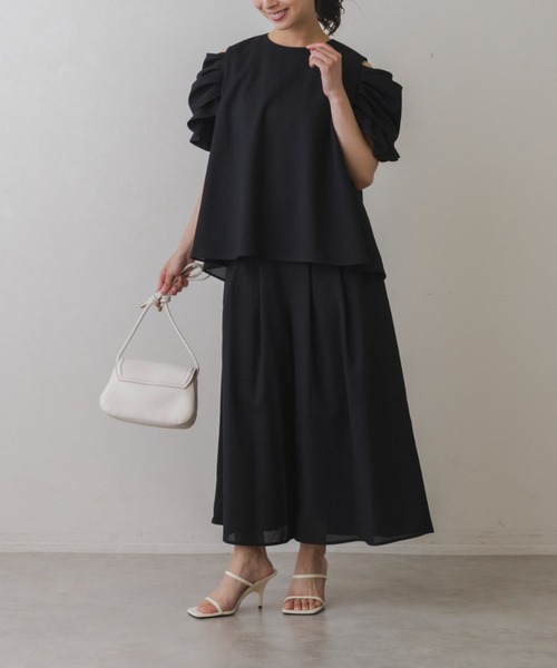 Sono（ソーノ）の「【SONO/ソーノ】【Breeze flow cloth】キュロットパンツ（その他パンツ・レディース・ネイビー/ブラック・2/1）」の19枚目の写真
