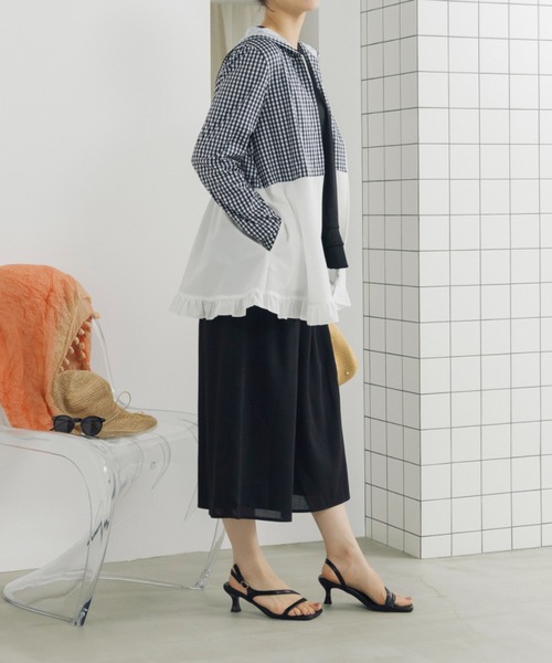 Sono（ソーノ）の「【SONO/ソーノ】【Breeze flow cloth】キュロットパンツ（その他パンツ・レディース・ネイビー/ブラック・2/1）」の17枚目の写真