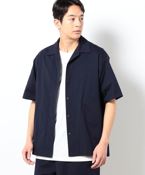 Grand PARK(グランドパーク)の「DOTMESH オープンカラーシャツ(シャツ/ブラウス・メンズ・ブラック/ネイビー/ブラウン・M/L)」の3枚目の写真