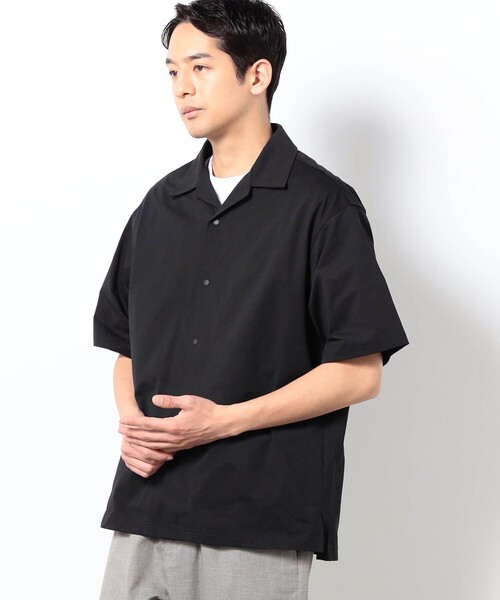Grand PARK(グランドパーク)の「DOTMESH オープンカラーシャツ(シャツ/ブラウス・メンズ・ブラック/ネイビー/ブラウン・M/L)」の2枚目の写真