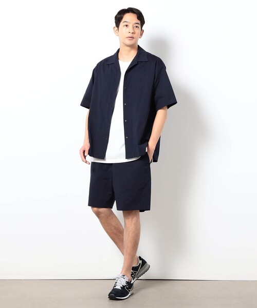Grand PARK(グランドパーク)の「DOTMESH オープンカラーシャツ(シャツ/ブラウス・メンズ・ブラック/ネイビー/ブラウン・M/L)」の4枚目の写真