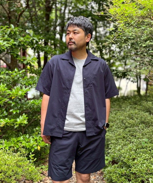 Grand PARK(グランドパーク)の「DOTMESH オープンカラーシャツ(シャツ/ブラウス・メンズ・ブラック/ネイビー/ブラウン・M/L)」の3枚目の写真