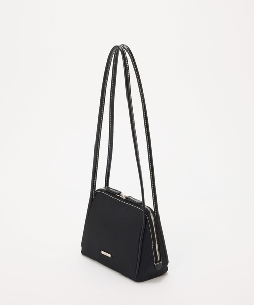 EFOLE（エフォル）の「Nylon conbi mini bag/ ナイロンコンビミニバッグ（ショルダーバッグ・レディース・ブラック/ベージュ・FREE）」の3枚目の写真