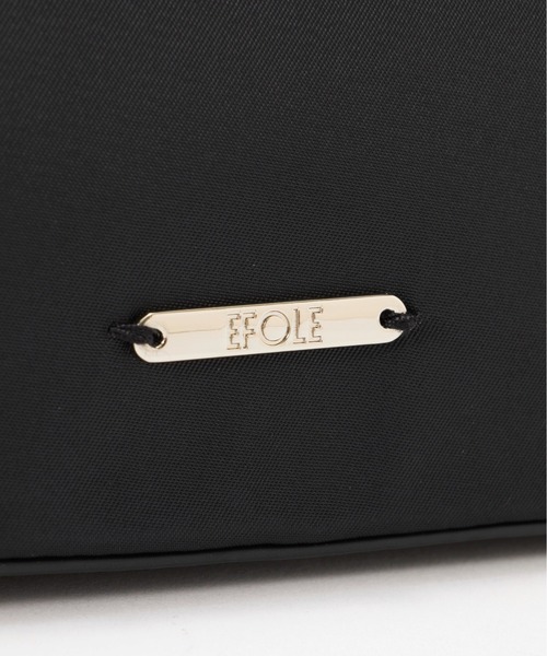 EFOLE（エフォル）の「Nylon conbi mini bag/ ナイロンコンビミニバッグ（ショルダーバッグ・レディース・ブラック/ベージュ・FREE）」の7枚目の写真