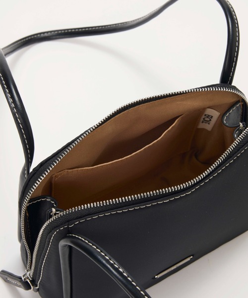 EFOLE（エフォル）の「Nylon conbi mini bag/ ナイロンコンビミニバッグ（ショルダーバッグ・レディース・ブラック/ベージュ・FREE）」の10枚目の写真