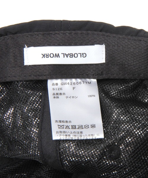 GLOBAL WORK（グローバルワーク）の「UVカットシャネツCAP/667577（キャップ・メンズ・カーキ/ブラック/ベージュ・FREE）」の5枚目の写真