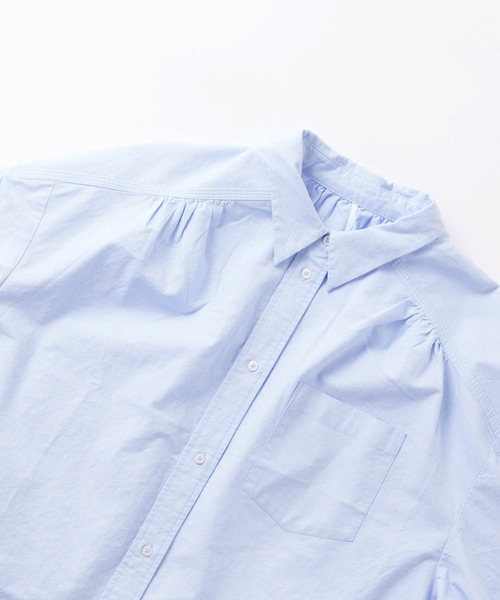 WHYTO.(ホワイト)の「「WHYTO. / ホワイト」oxford volume blouse(シャツ/ブラウス・レディース・サックスブルー/オフホワイト・36/38)」の20枚目の写真