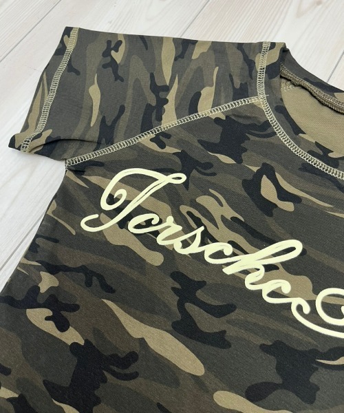 NANEA（ナネア）の「カモフラ柄 ゴールドロゴ ちびTシャツ（Tシャツ/カットソー・レディース・カモフラージュ・MEDIUM/SMALL/X-LARGE/LARGE）」の11枚目の写真