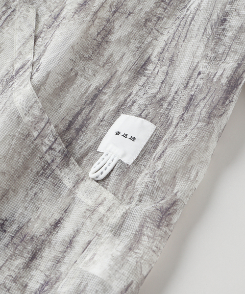 417 EDIFICE(フォーワンセブンエディフィス)の「迷迭香 / マンネンロウ MESH H/S SHIRT(シャツ/ブラウス・メンズ・ホワイト/ブラック・3)」の4枚目の写真