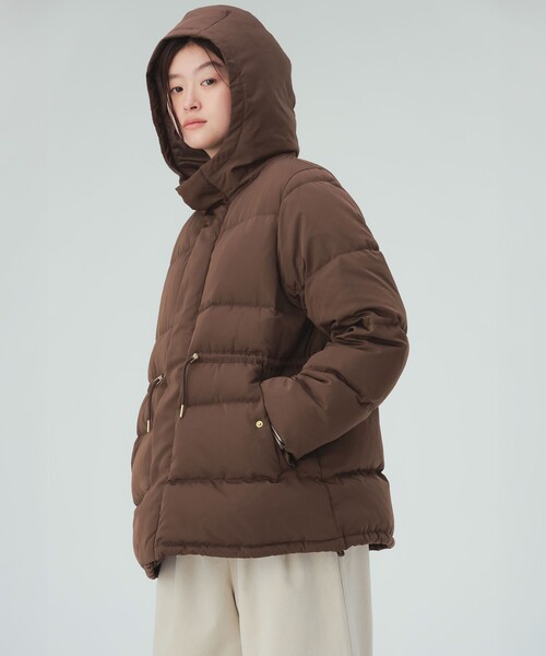 BEAMS HEART(ビームスハート)の「河田フェザー ミドル ダウンコート(ダウンジャケット/コート・レディース・ブラウン/ブラック・SMALL/MEDIUM)」の12枚目の写真