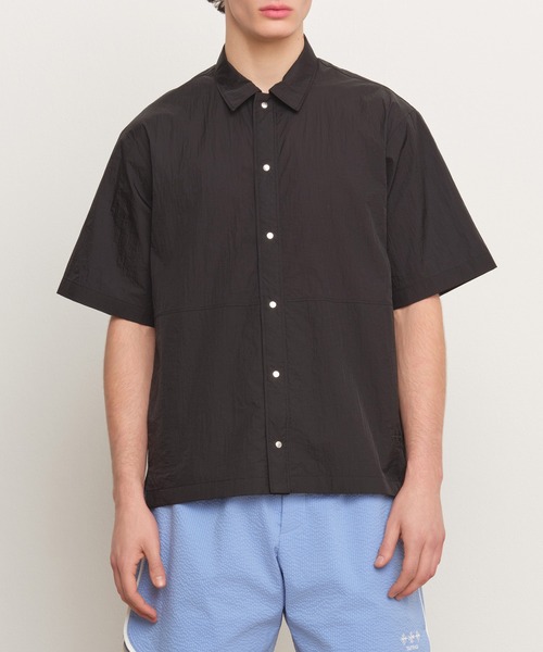 TATRAS MOGLIANO モリアーノジップアップシャツ サックス TATRAS（タトラス）の「TATRAS(タトラス) MOGLIANO モリアーノ（シャツ