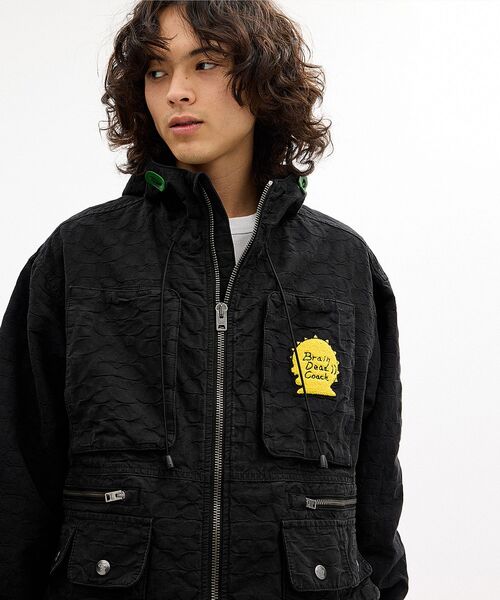 COACH（コーチ）の「【COACH | BRAIN DEAD】チョア ジャケット・フード（ブルゾン・メンズ・ブラック系その他・LARGE/MEDIUM/SMALL）」の2枚目の写真