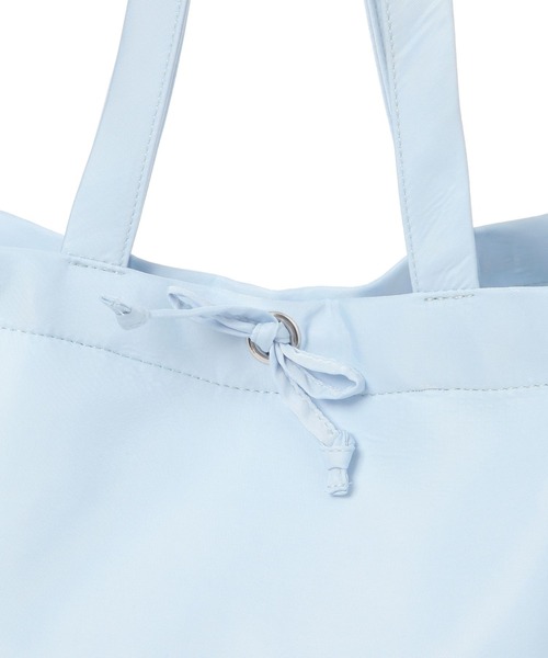 Heather(ヘザー)の「2WAYナイロンリボンBAG 878923(トートバッグ・レディース・ブルー/アイボリー・ONE SIZE)」の9枚目の写真