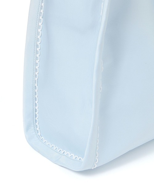 Heather(ヘザー)の「2WAYナイロンリボンBAG 878923(トートバッグ・レディース・ブルー/アイボリー・ONE SIZE)」の12枚目の写真