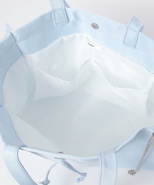 Heather(ヘザー)の「2WAYナイロンリボンBAG 878923(トートバッグ・レディース・ブルー/アイボリー・ONE SIZE)」の13枚目の写真
