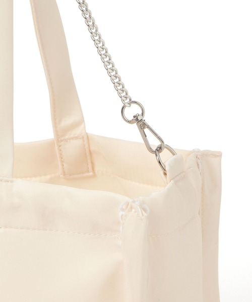 Heather(ヘザー)の「2WAYナイロンリボンBAG 878923(トートバッグ・レディース・ブルー/アイボリー・ONE SIZE)」の16枚目の写真