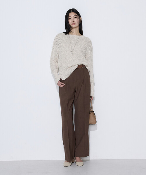 COMME CA(コムサ)の「〔 Sサイズ 〕 和紙混杢ニット プルオーバー(ニット/セーター・レディース・ネイビー・5号)」の9枚目の写真