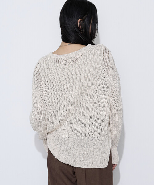 COMME CA(コムサ)の「〔 Sサイズ 〕 和紙混杢ニット プルオーバー(ニット/セーター・レディース・ネイビー・5号)」の14枚目の写真