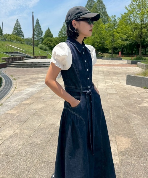 AMAIL(アマイル)の「Puff Crop Blouse(シャツ/ブラウス・レディース・ホワイト/ブラック・FREE)」の14枚目の写真
