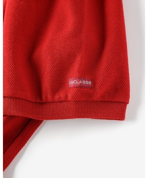 DoCLASSE（ ドゥクラッセ）の「コットン鹿の子GOLFポロ（Tシャツ/カットソー・メンズ・レッド・S/M）」の4枚目の写真