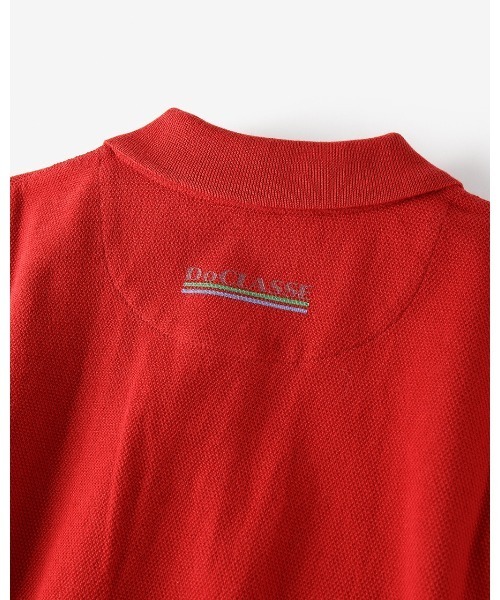 DoCLASSE（ ドゥクラッセ）の「コットン鹿の子GOLFポロ（Tシャツ/カットソー・メンズ・レッド・S/M）」の5枚目の写真