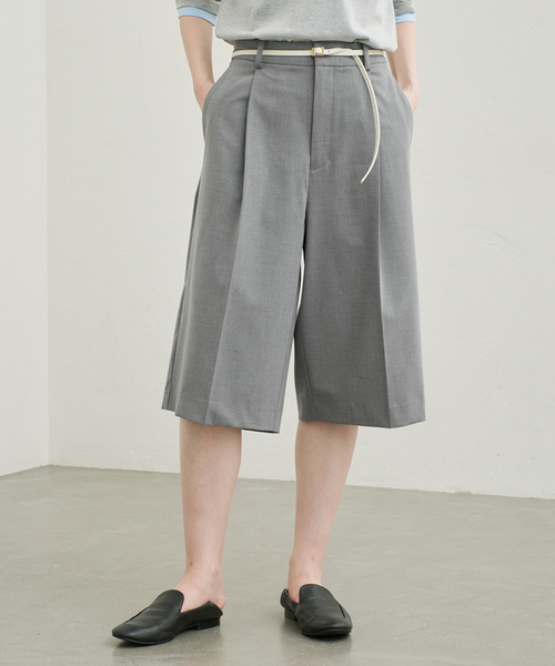 SLOBE IENA(スローブイエナ)の「《接触冷感/防シワ》2WAY TRトロバミューダスラックス(その他パンツ・レディース・グレー/ブラウン・36/38)」の7枚目の写真